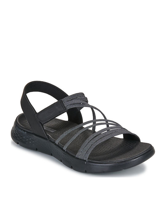 Skechers Go Walk Flex Women's Flat Sandals in Black Color