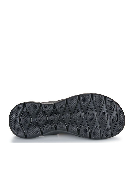Go Walk Flex Flache Sandalen für Damen in Schwarz Farbe