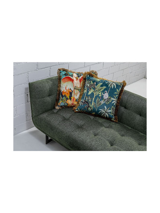 Kare Design Sofa Cushion Jungle Fever Green-Gold 45x45cm