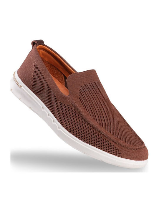 Leder Herren Mokassins in Braun Farbe