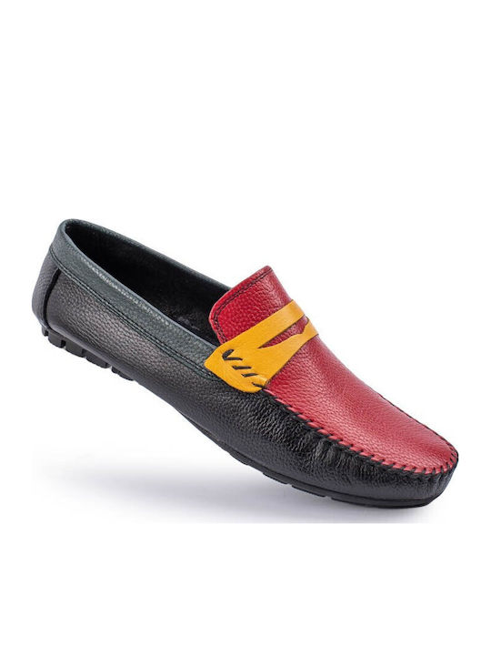Leder Herren Mokassins in Schwarz Farbe