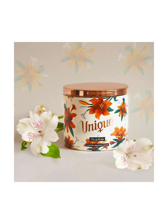 Frida Kahlo Lumânare Unică Naturală 3 Fitile 400ml Vanilie și Chihlimbar