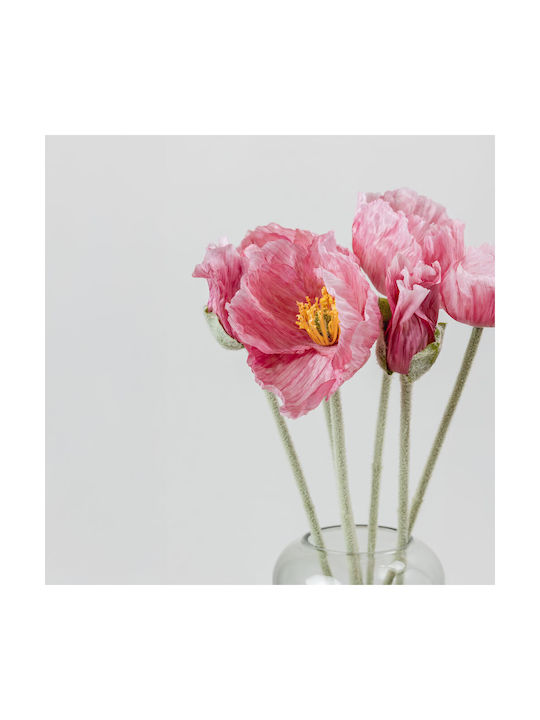Decorative Artificial Flower Poppy Pink 12pcs InTheBox