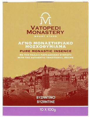 Pure Incense of Mount Athos Old Traditional Recipe 10 X 100g Authentic Product of Vatopedi Monastery Holy Great Monastery Vatopedi 28161 Byzantine