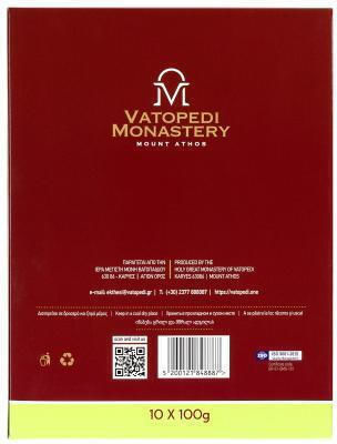 Pure Incense of Mount Athos Old Traditional Recipe 10 X 100g Authentic Product of Vatopedi Monastery Holy Great Monastery Vatopedi 28172 Desert Blossoms