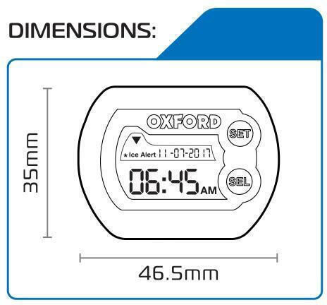 Oxford Ceas Digital de Masă Negru OX562