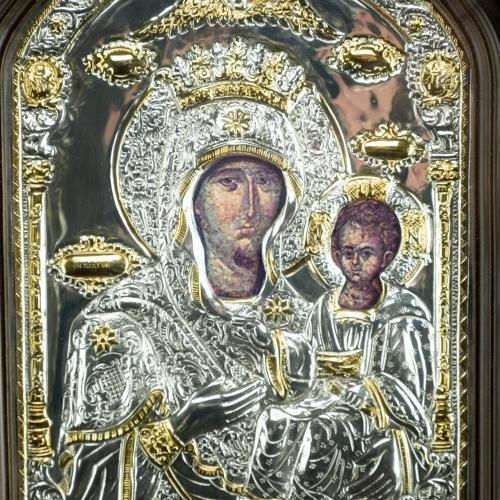 Panagia The Antiphonitria Copy of Miraculous Icon Authentic Product of Vatopedi Monastery Holy Great Monastery Vatopedi 030401000001 30 X 22 Cm