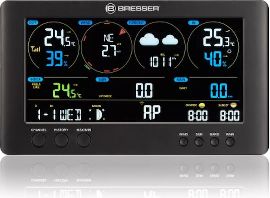 Bresser Wireless Digital Tabletop Black Weather Station