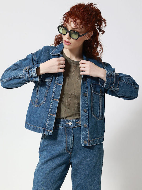 Women's Lifestyle Jacket for Winter Blue