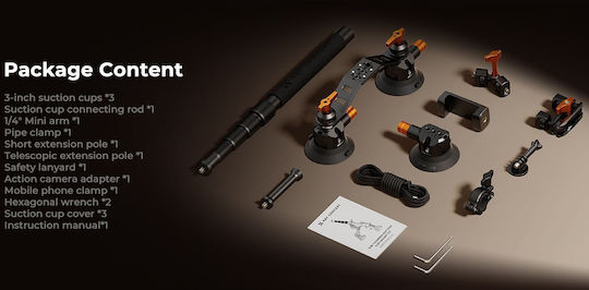 K&F Concept Action Cameras Support Base KF31.197 for DJI / GoPro / Insta360