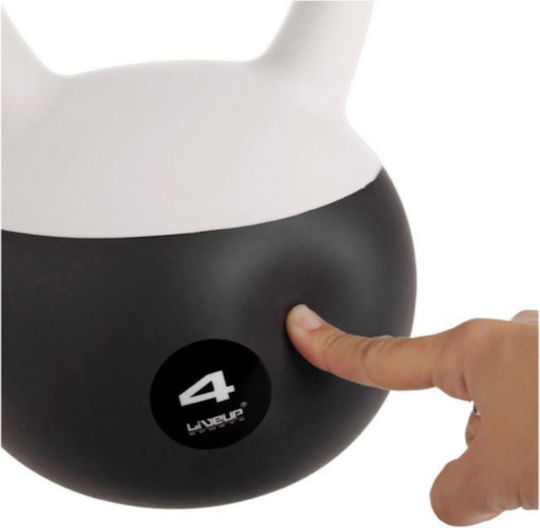 Kettle Bell Βαράκι Soft Λαβή Μαύρο Γκρι 4kg