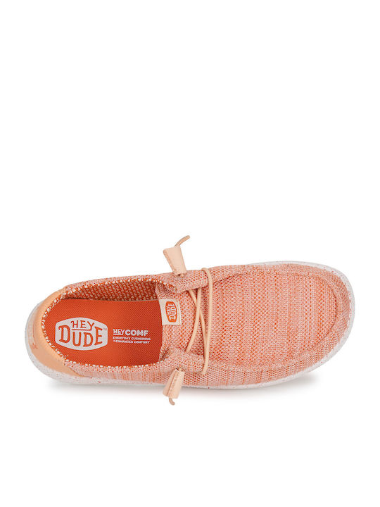 Wendy Women's Moccasins in Orange Color