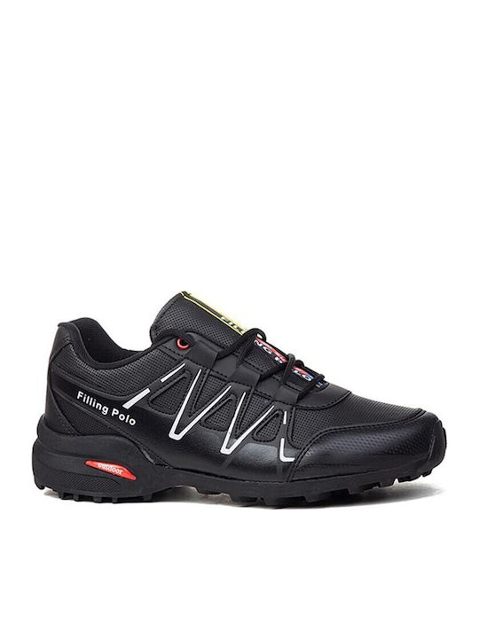 Filling Polo Männer Wanderschuhe Schwarz