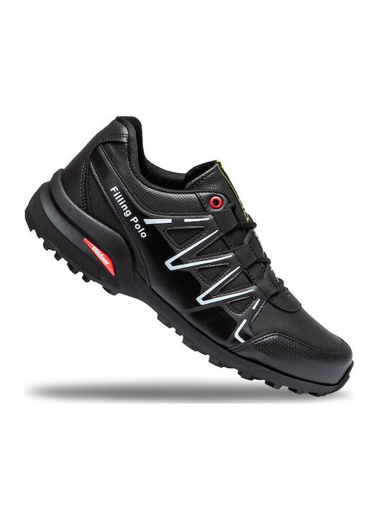 Filling Polo Männer Wanderschuhe Schwarz