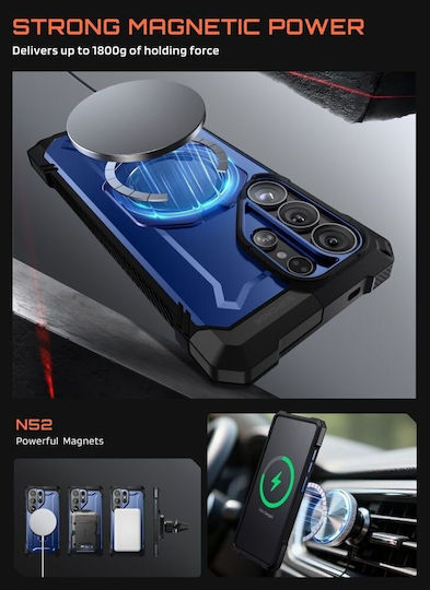 Supcase Unicorn Beetle Grip Mag Back Cover Silicone Plastic Blue for Galaxy S26 Ultra