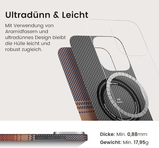 Pitaka Ultra-slim Weaving+ Back Cover Metallic 1mm Gold (iPhone 17 Pro Max)