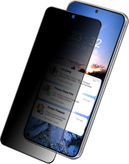 Imak Privatsphäre Vollflächig gehärtetes Glas Schwarz (Galaxy S23+)