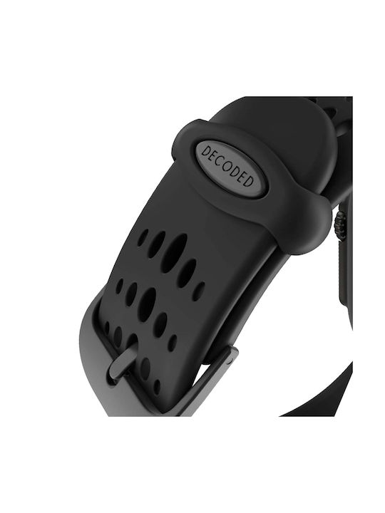 Decoded Silicone Strap Ares O Apple Watch 44 To 49mm Black