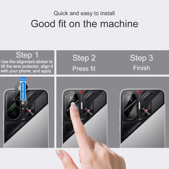 Xiaomi Poco F7 Imak Folie de Sticlă pentru Lentila Camerei Spate Versiunea Neagră