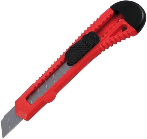Cuțit standard retractabil cu mâner din plastic