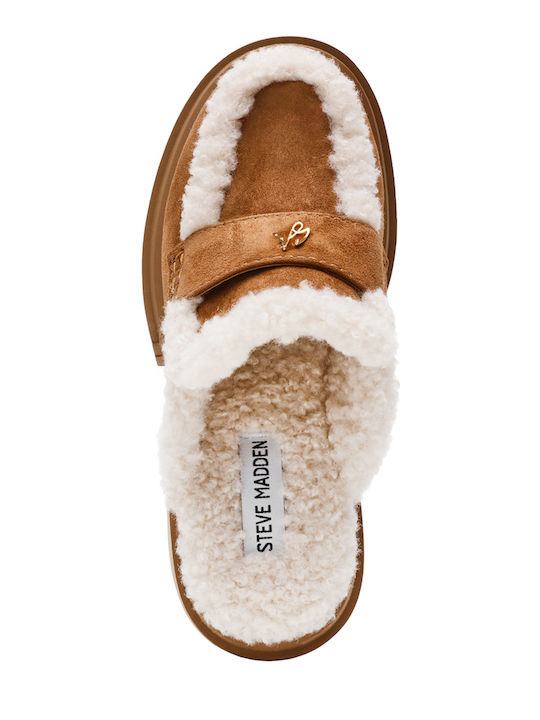 Turnpike Suede Mules με Τακούνι σε Ταμπά Χρώμα