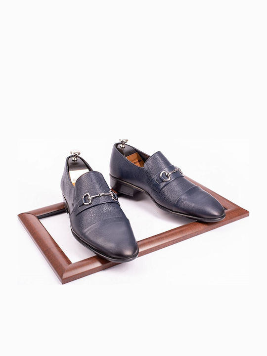 Leder Herrenschuhe Blau