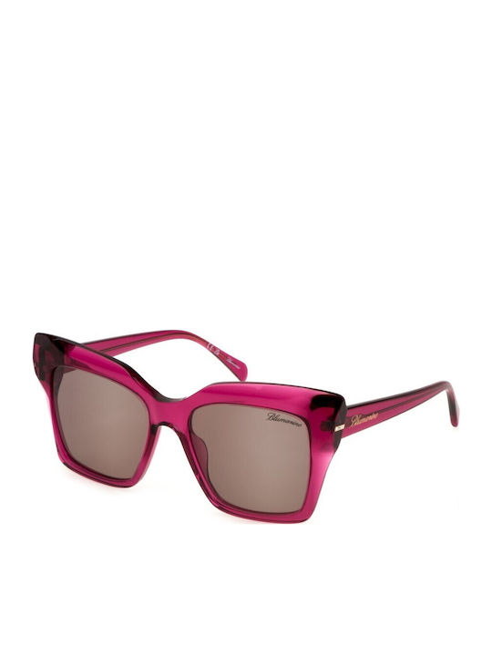 Blumarine Ochelari de soare Roz cu Cadru & Maro Lentilă Blumarine Ochelari de soare Roz cu Cadru & Maro Lentilă