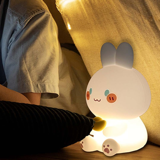 Wondee Belyo Funny Rabbit Night Light Kids Integrated Timer Touch Control White
