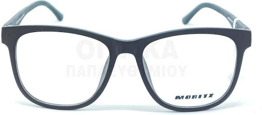 Moritz Prescription Eyeglass Frames Clip-On Mz21909 Qm07 Includes Additional Sun