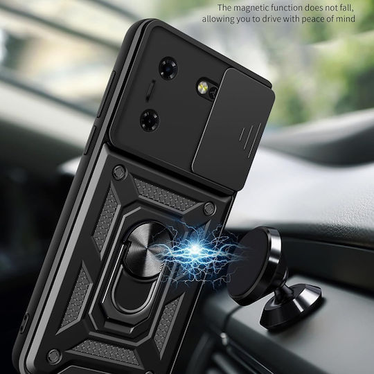 Umschlag Rückseite Schwarz (Realme 5 Pro)