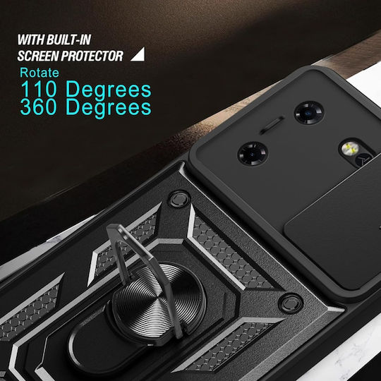 Umschlag Rückseite Schwarz (Realme 5 Pro)