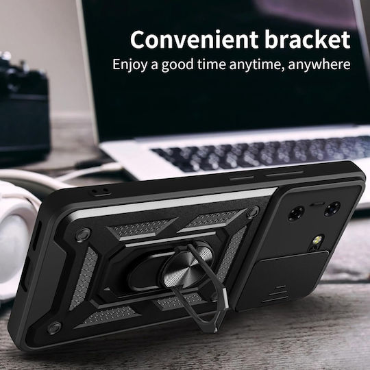 Umschlag Rückseite Schwarz (Realme 5 Pro)