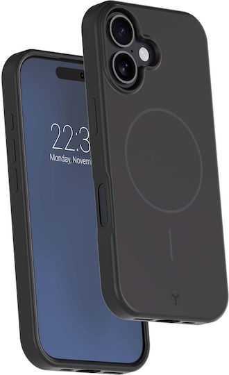 Force Case Силиконов Калъф за Iphone 17 Съвместим с Magsafe Удароустойчив 2м Черен