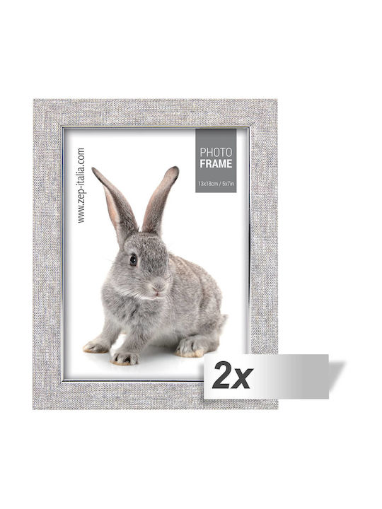 ZEP Doneck Plastic Photo Frame with Gray Frame