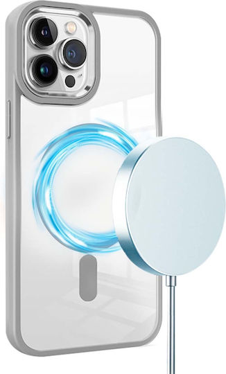 Jaym Stoßstange Hülle iPhone 16 Pro Kompatibel mit Magsafe Stoßfest Grau
