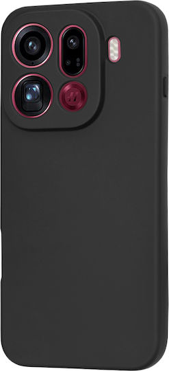 Techsuit Softflex Oppo Find Back Cover Silicone Black (Oppo Find X9 Pro)