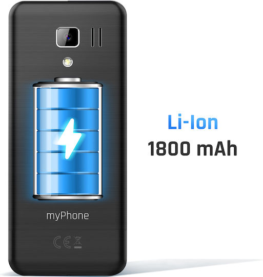MyPhone 3510 LTE Dual SIM Κινητό με Κουμπιά Μαύρο