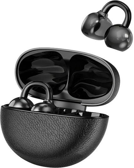 Wiwu Ai305 Open Ear Bluetooth Handsfree Ακουστικά με Θήκη Φόρτισης Μαύρα