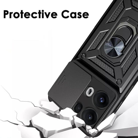 Magnetic Back Cover Black (Oppo Reno13 Pro)