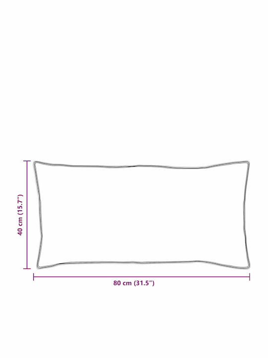 vidaXL Bamboo Μαξιλάρι Ύπνου Βαμβάκι 40x80cm 2τμχ