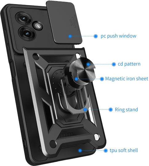 Magnetic Back Cover Albastru (Moto G55)