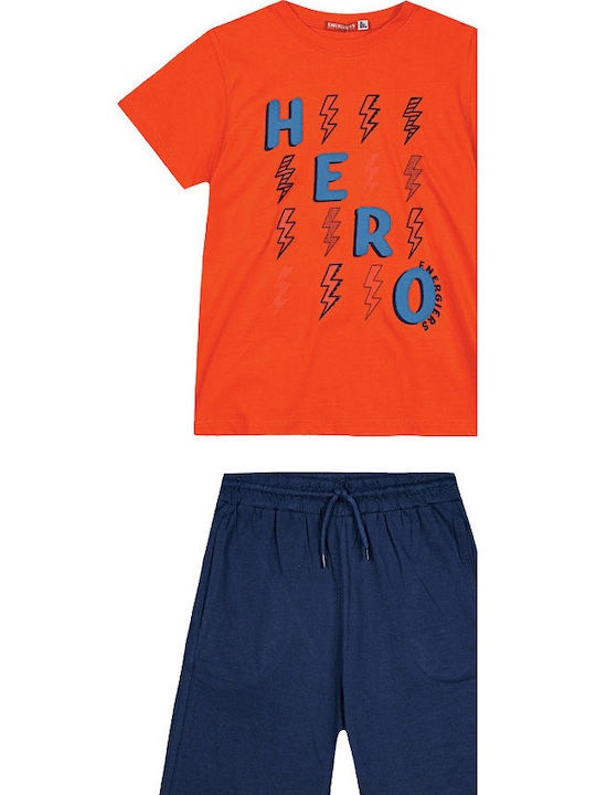 Kinder-Set mit Shorts Sommer 2Stück Orange
