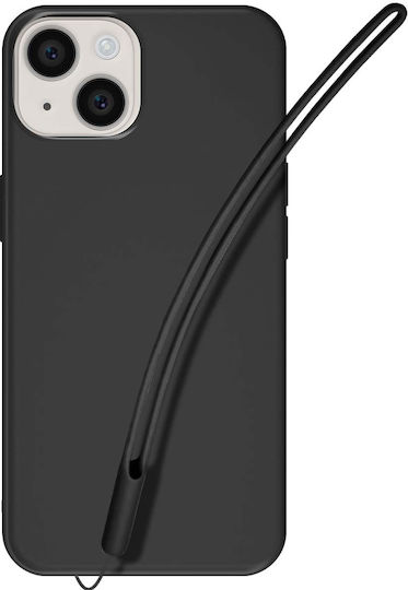 Jaym Silikon Handyhülle iPhone 14 Plus Nackenriemen Handgelenkriemen Inklusive Schwarz