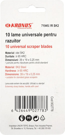 71945.1r Sk2 Set 10 Blades Universal Scraper Code 902778