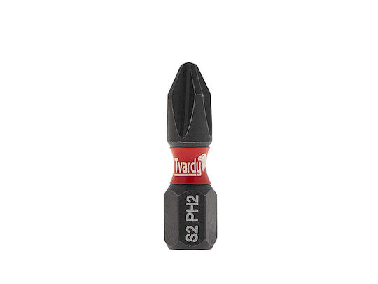 Impact Bit Set Ph2 25 Mm S2 10 Pieces Tvardy T00171-25-10