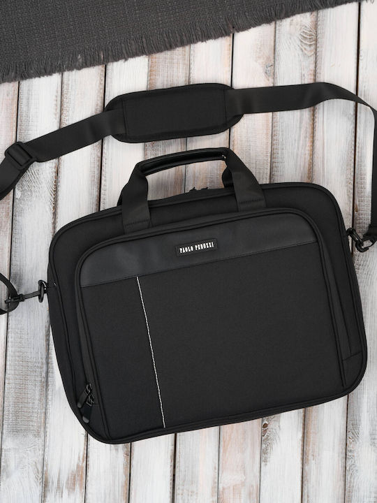 Geantă Laptop Neagră Unisex Material Ușor de Umăr Paolo Peruzzi As-02-bl Geantă Laptop Neagră Unisex Material Ușor de Umăr Paolo Peruzzi As-02-bl