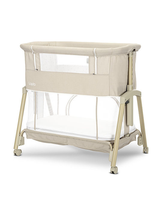 Lorelli Cradle with Mattress and Wheels Beige