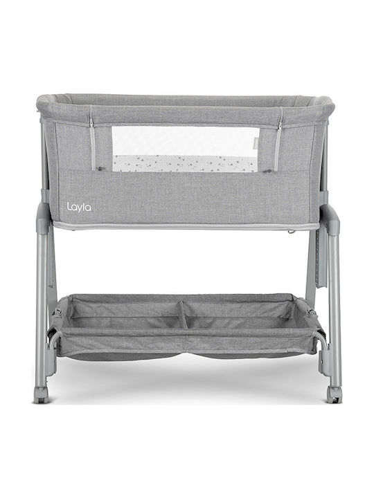 Lorelli Cradle with Mattress and Wheels Gray