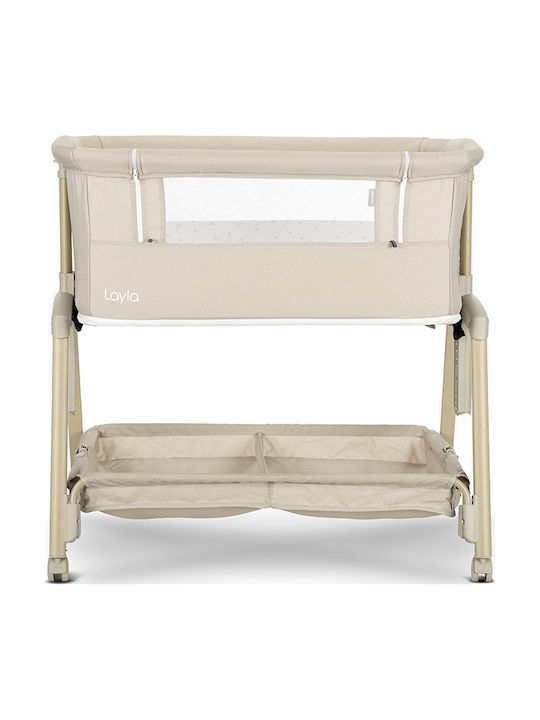 Lorelli Cradle with Mattress and Wheels Beige