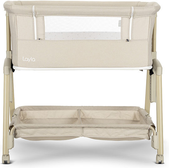 Lorelli Wiege mit Matratze und Rädern Beige